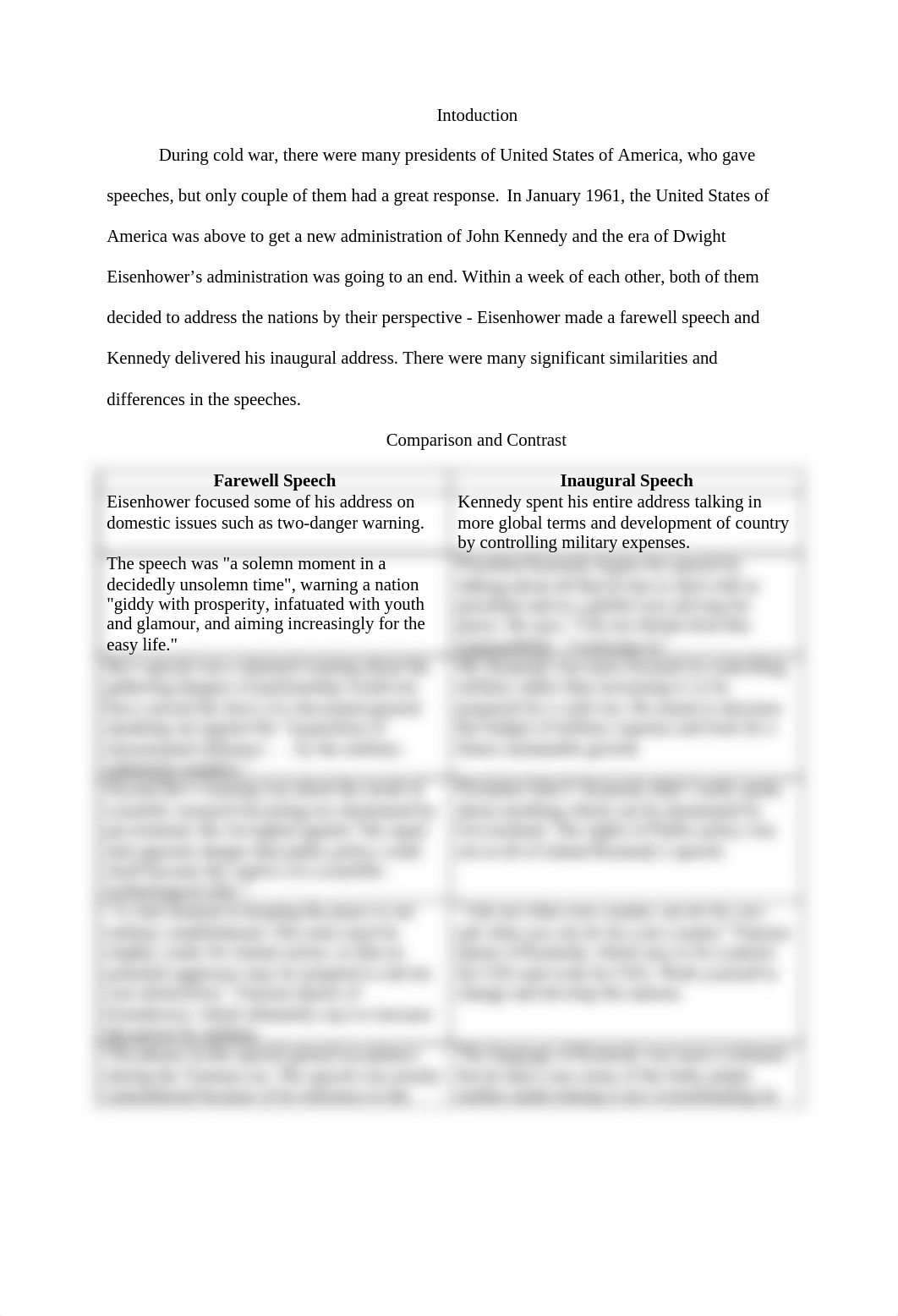 Compare and Contrast Between JFK and Eisonhower speeches_drmjdp4wjne_page1