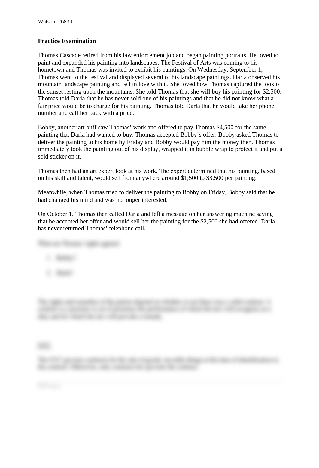 Contracts 616, Practice Exam, Watson, #6830_drmuvd84tx2_page1