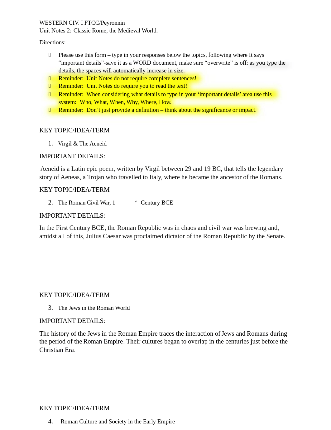 WESTERN CIV. I UNIT NOTES 2 FTCC Summer 19-1 (1).docx_drngcm978tr_page1