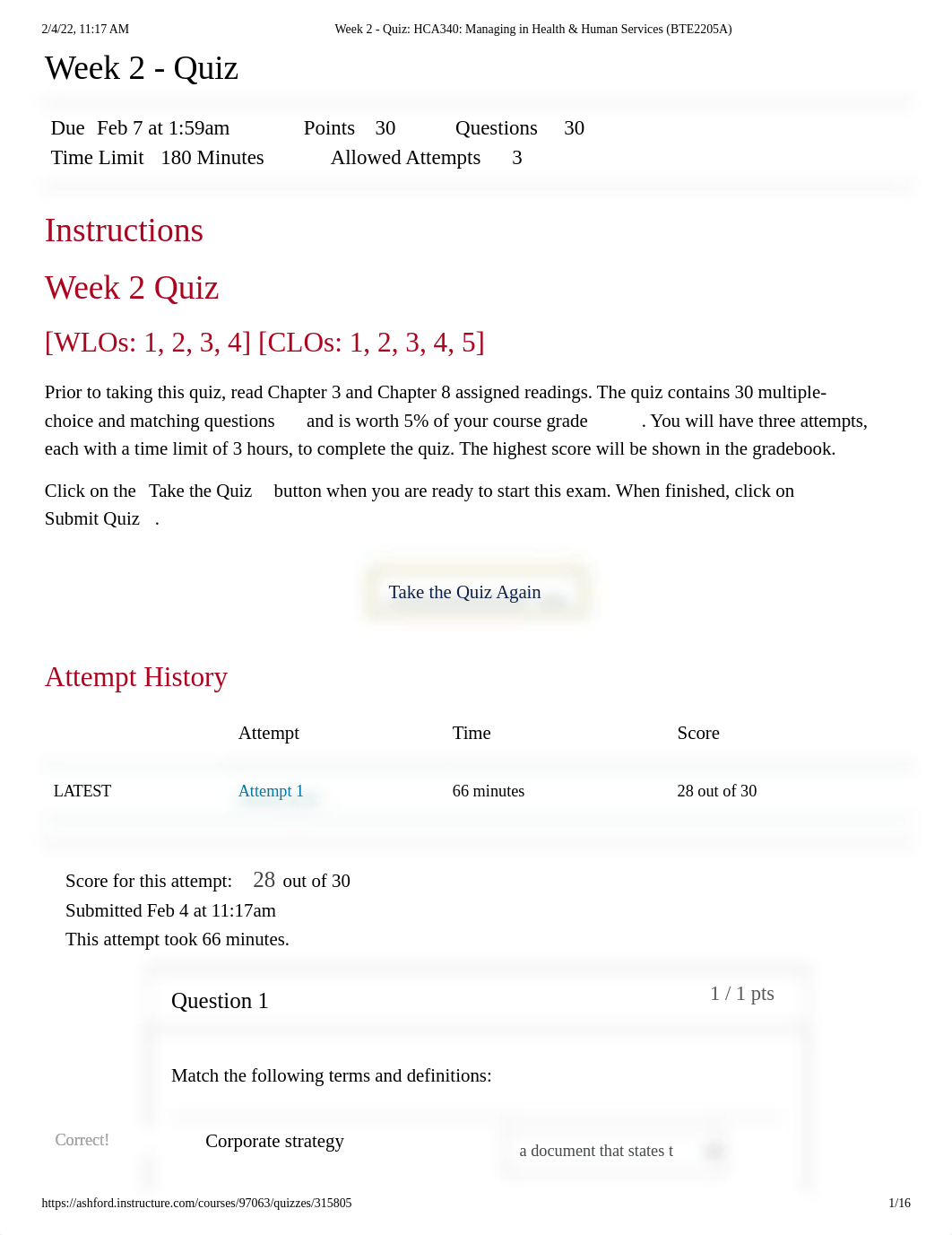 Week 2 - Quiz_ HCA340_ Managing in Health & Human Services (BTE2205A).pdf_drnqbm3emff_page1
