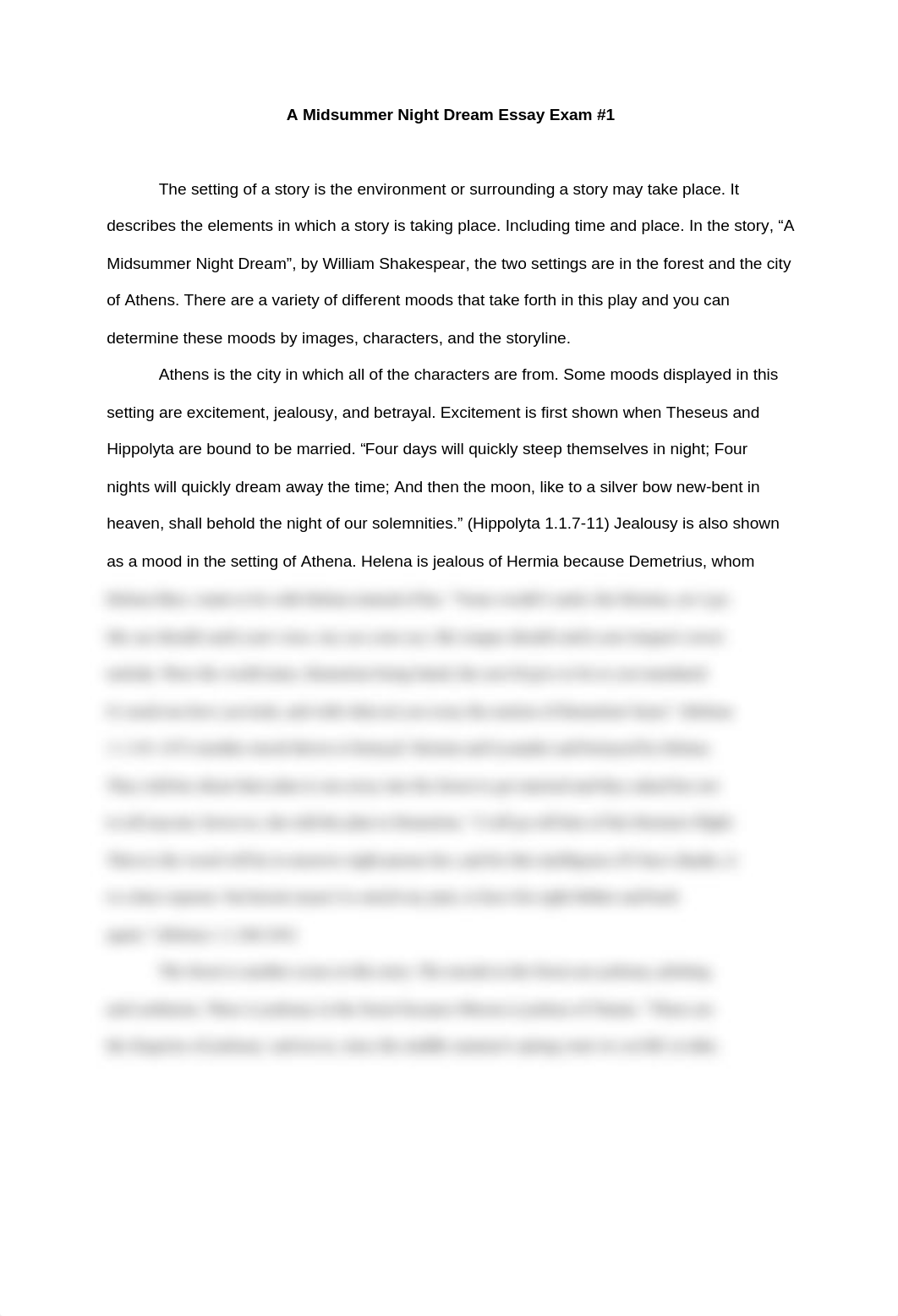 A Midsummer Night Dream Essay Exam #1.docx_drnrc2uw6ow_page1