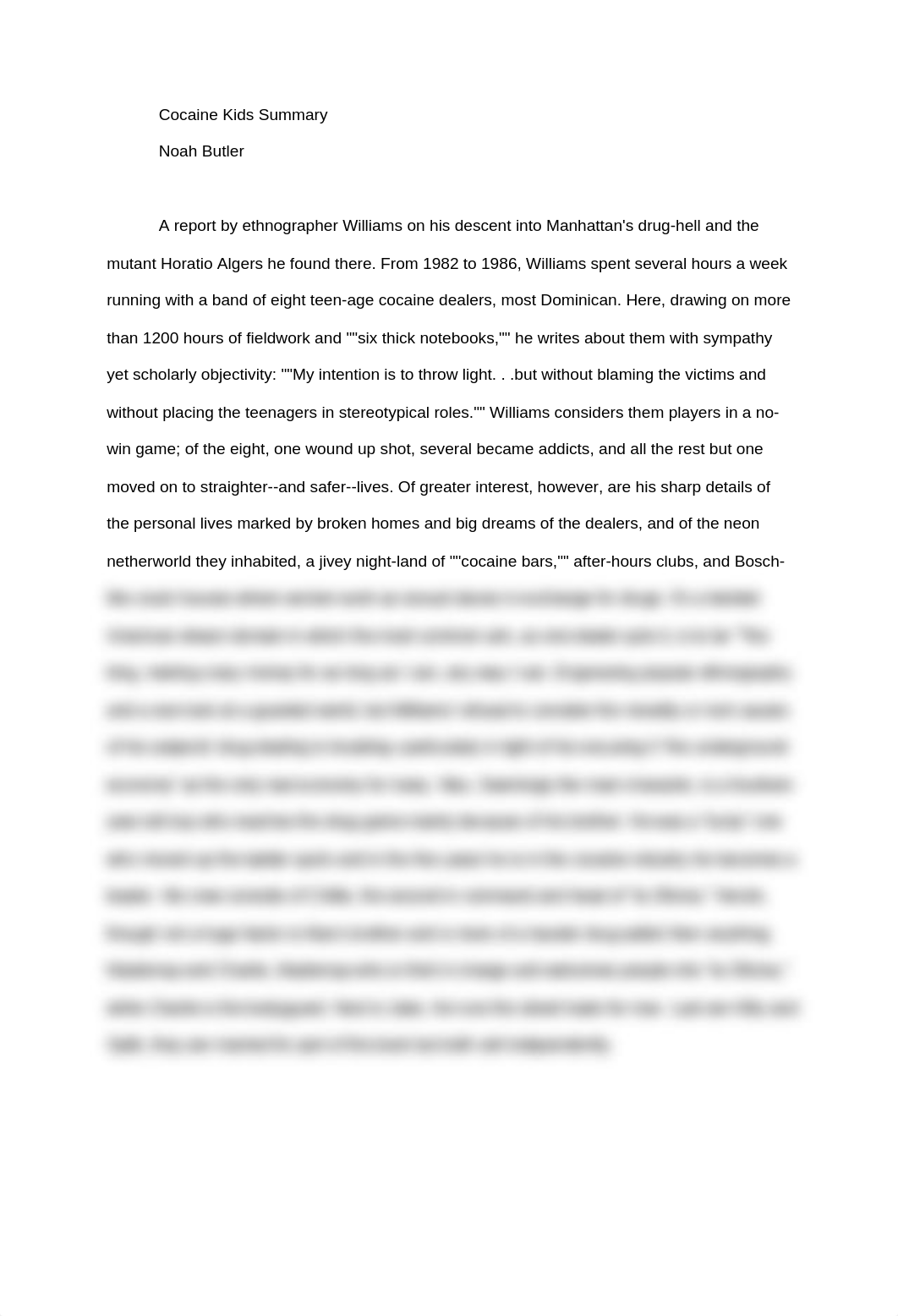 Cocaine Kids Summary.docx_drnro2nml55_page1