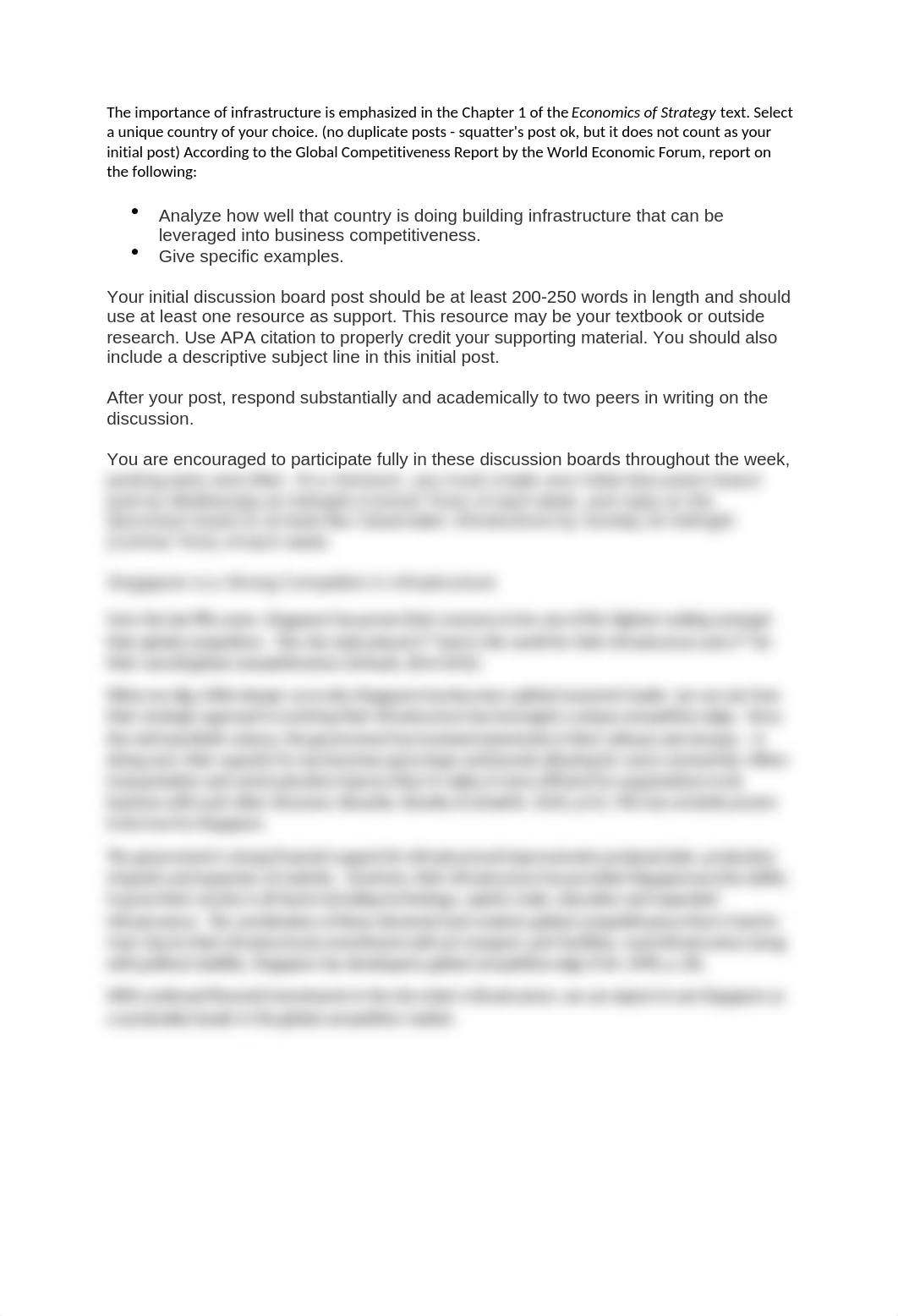 Week 1 - Discussion 2 - Analyzing the Importance of Infrastructure.docx_drnwr7wuadq_page1