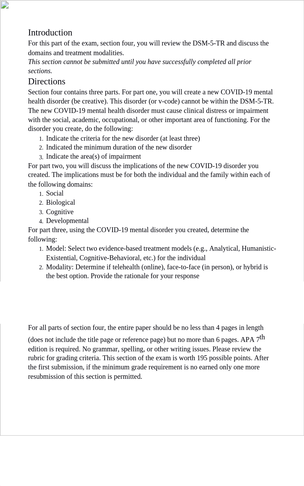 Assignment 5: Exam Section FourUngraded, 195 Possible Points.docx_dro9esc1m0j_page1