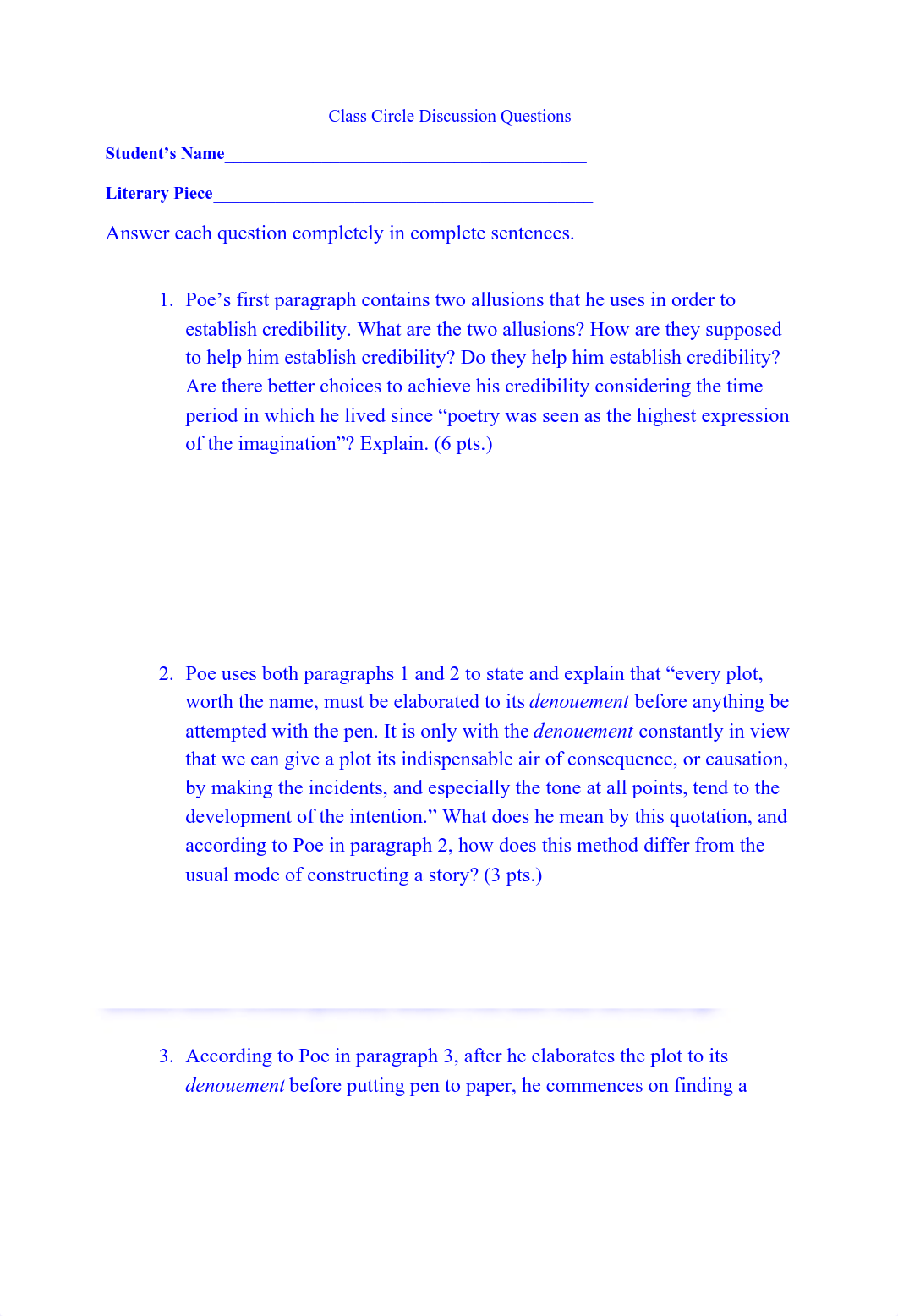 _Philosophy of Composition_ (1-18) Class Circle Discussion Questions.pdf_droc9h2au31_page1