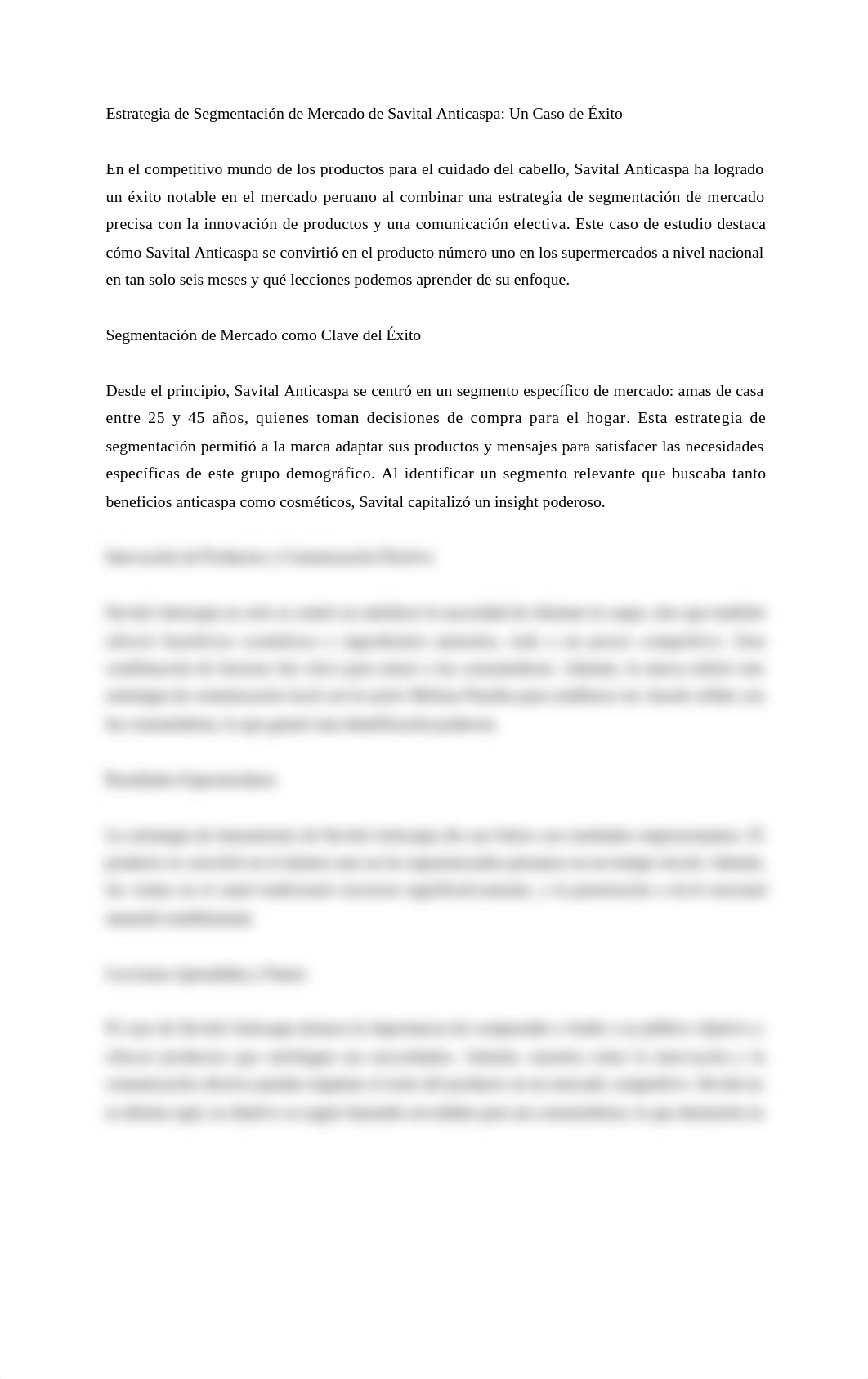 Estrategia de Segmentación de Mercado de Savital Anticaspa_ Un Caso de Éxito.docx_drogydxxq9w_page1