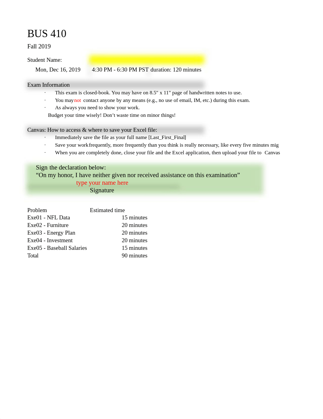 BUS 410 Fall 19 Final (2).xlsx_droig33m361_page1