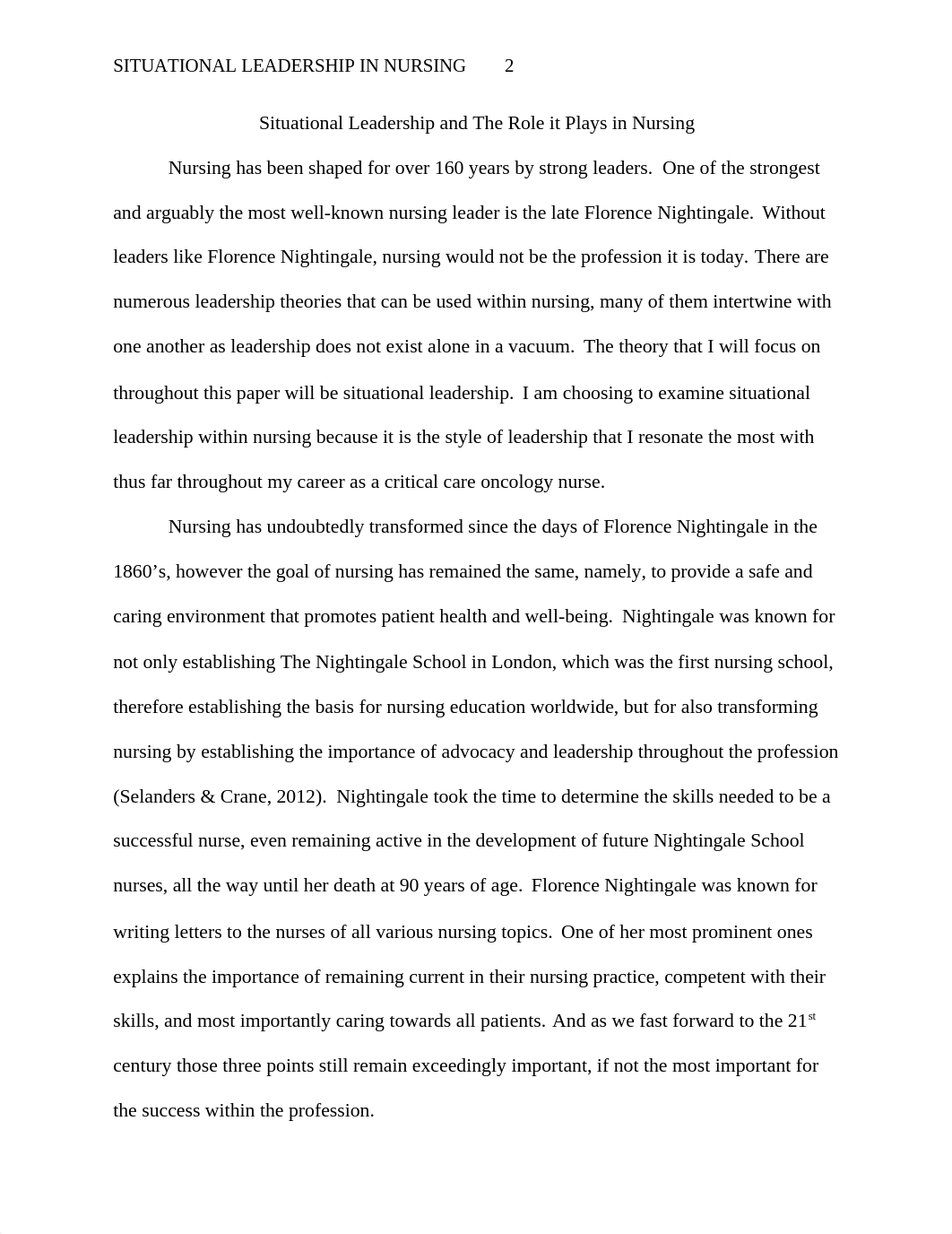 Situational Leadership and The Role it Plays in Nursing.docx_dronrlzotgw_page2