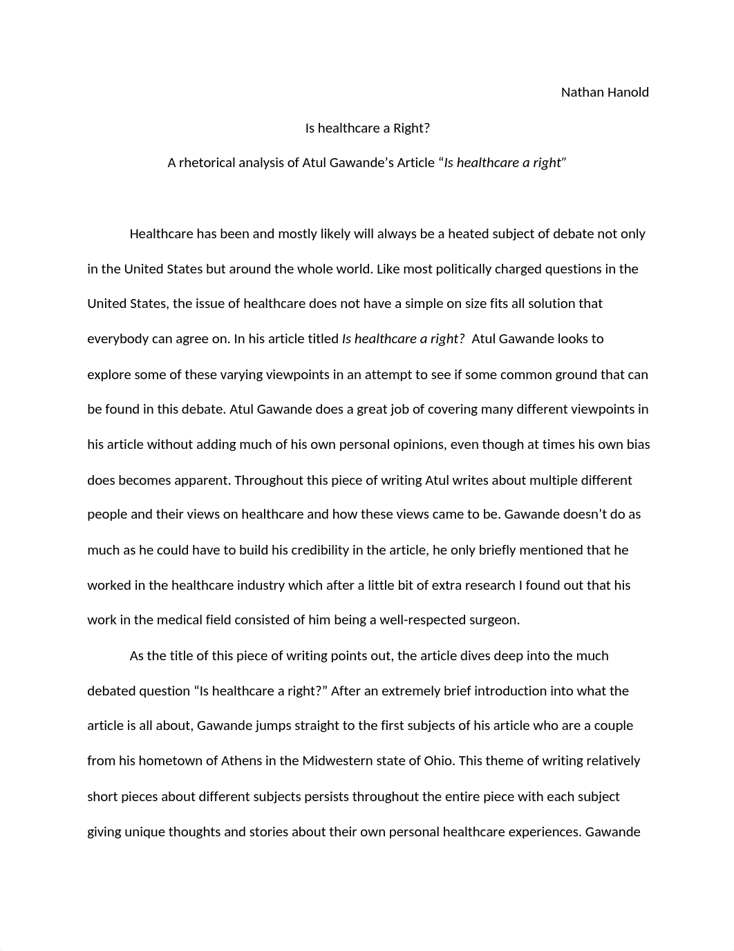 Is healthcare a right.docx_dror8ttvzf3_page1