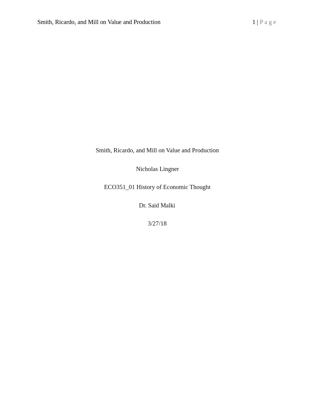 Smith, Ricardo, and Mill on Value and Production.docx_drotavg2oiu_page1