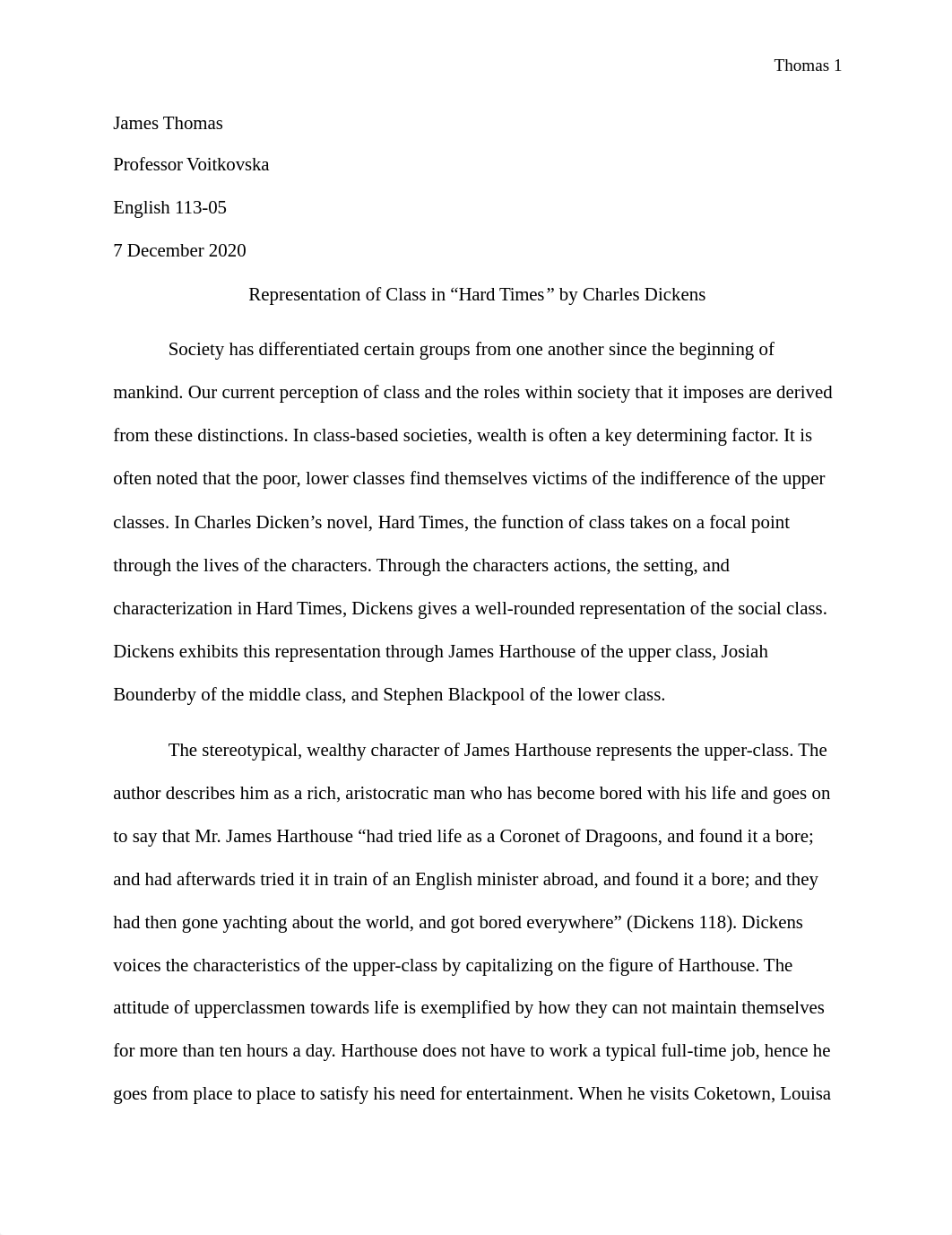 Essay #2 Representation of Class in Hard Times.docx_drotgge7dmx_page1