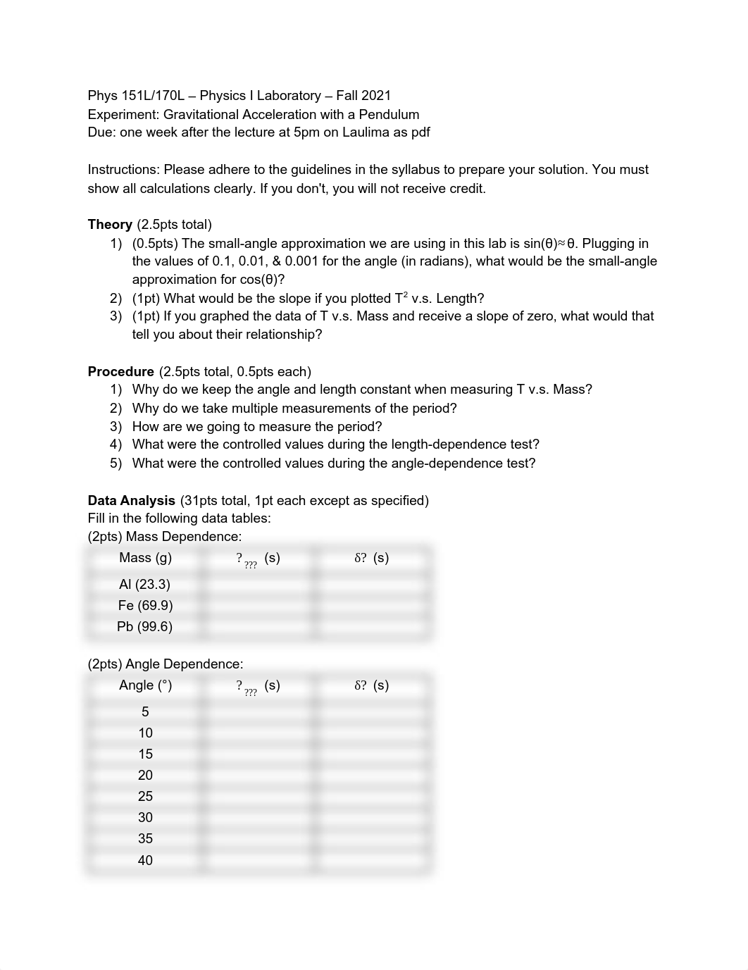 8 Gravitational Acceleration with a Pendulum Worksheet Fall 2021.pdf_drox2zn687u_page1