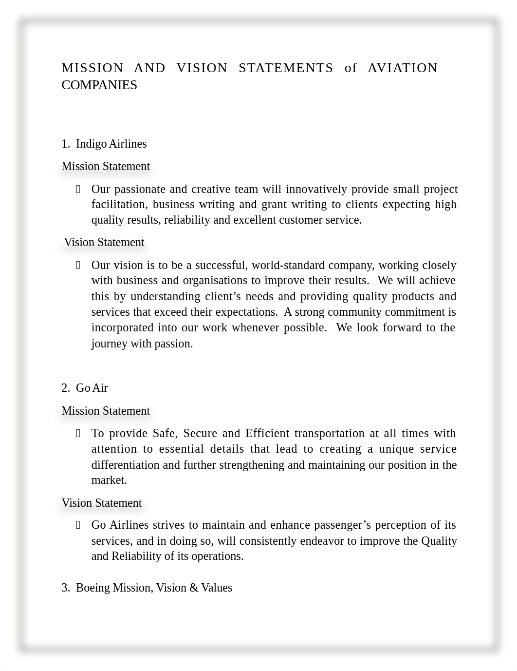 MISSION AND VISION STATEMENTS of  AVIATION COMPANIES.docx_drphcso340e_page1