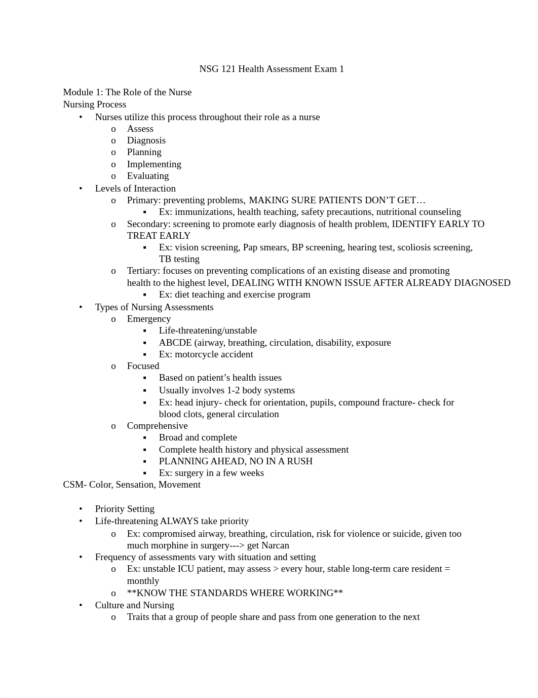 NSG 121 Health Assessment Exam 1.pdf_drpjcwd0bwq_page1