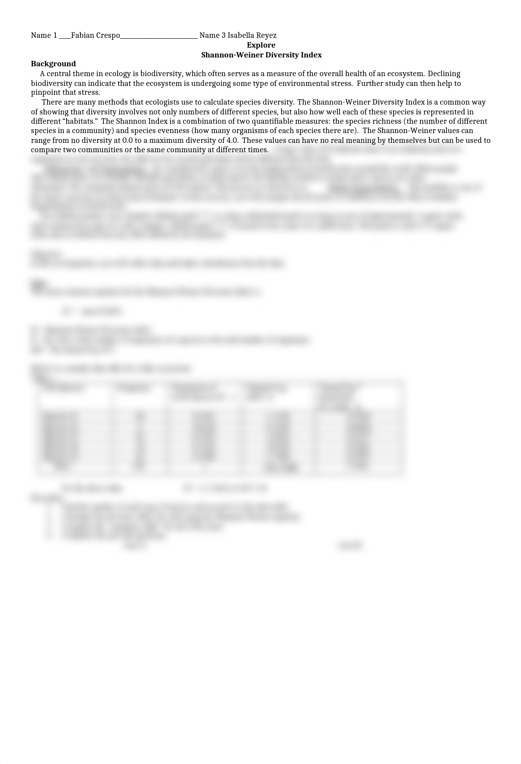 Shannon Weiner Diversity Index Worksheet.docx_drpkcsbo6ux_page1