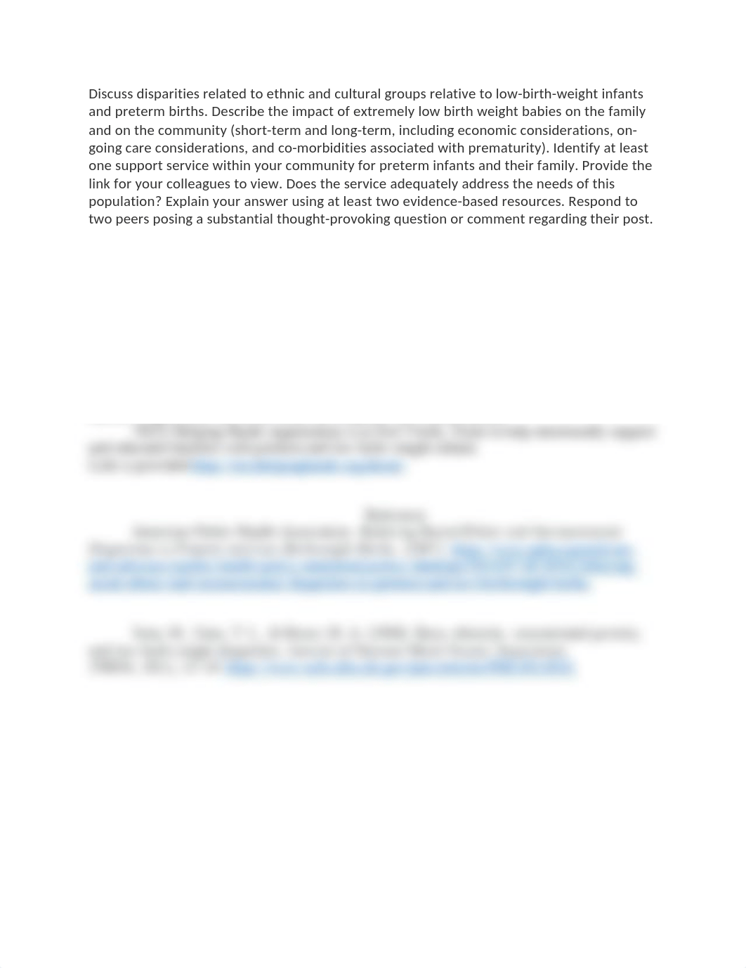 Discuss disparities related to ethnic and cultural groups relative to low.docx_drpp769vdx5_page1