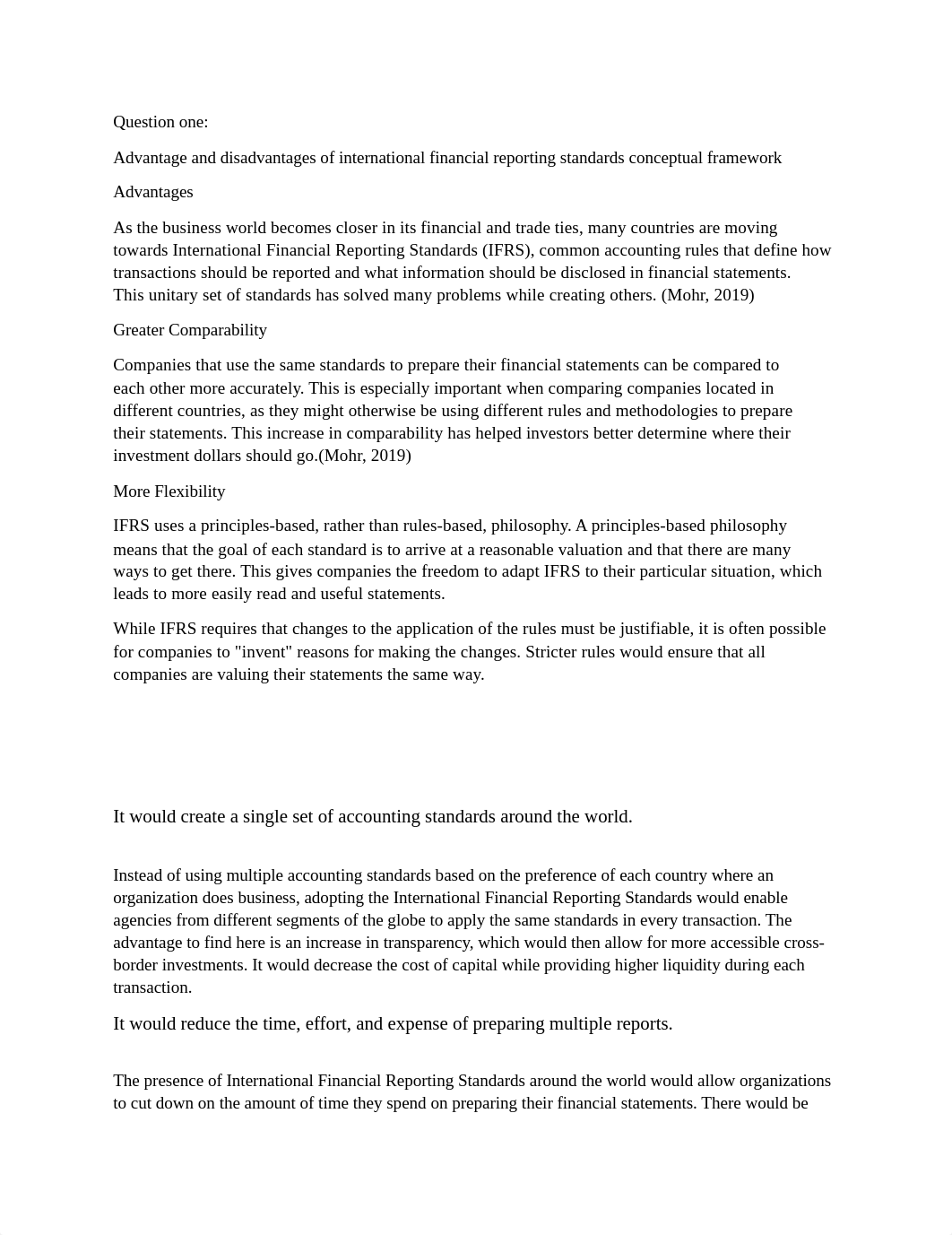 Advantage and disadvantages of international financial reporting standards conceptual framework.docx_drpt8eviod2_page1