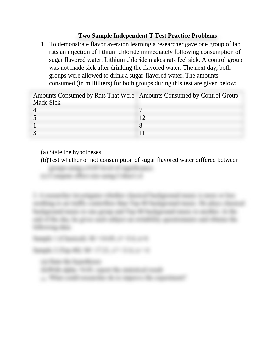 Two Sample Independent T Test Practice Problems.docx_drq96p9ppb6_page1