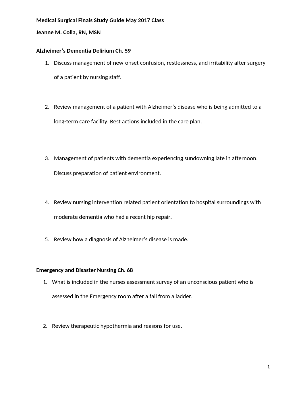 Medical Surgical Finals Study Guide      May 2017.docx_drqinfvt32g_page1