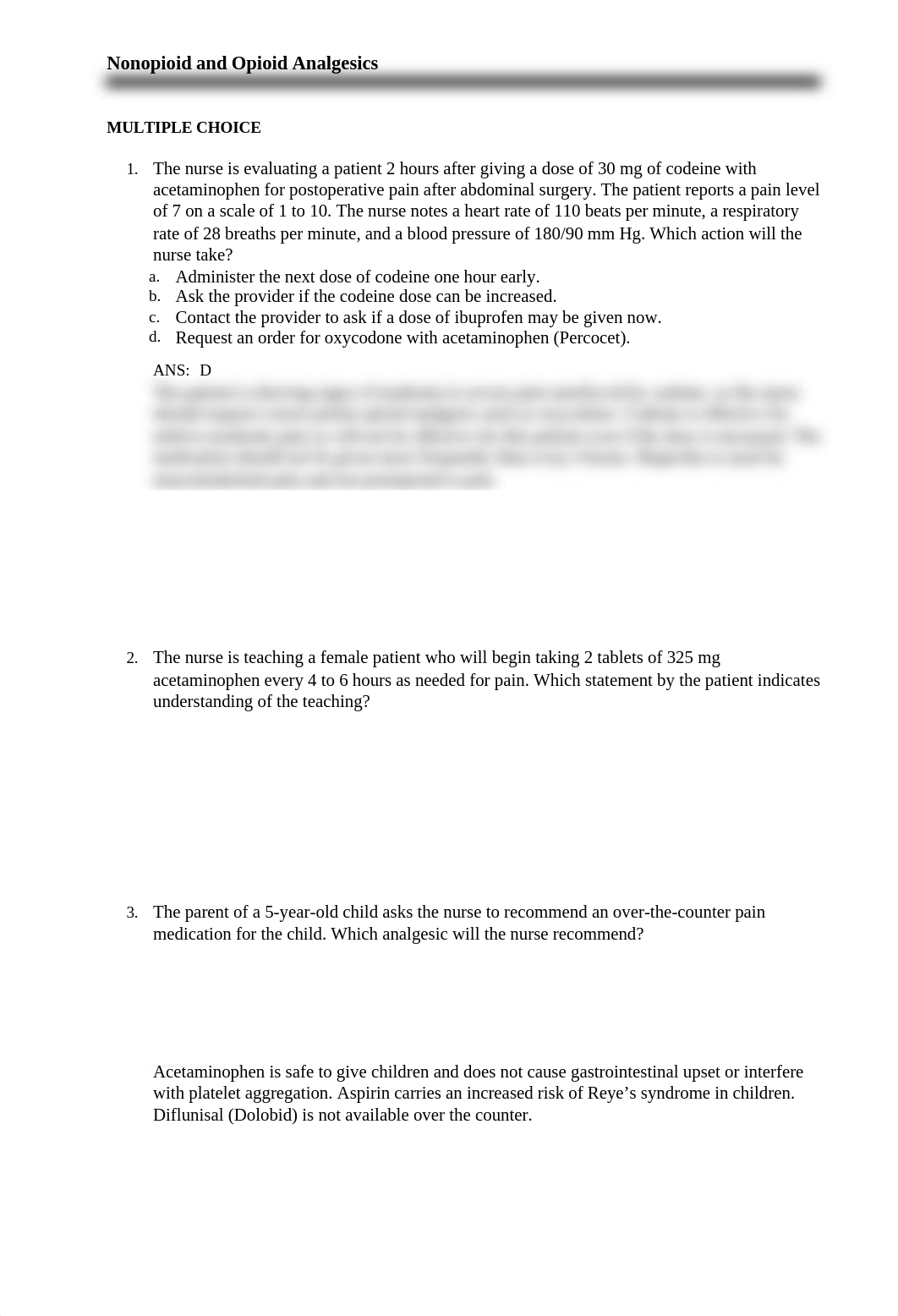 Pharmacology Pain Drugs Study Questions_drqkveca0jh_page1