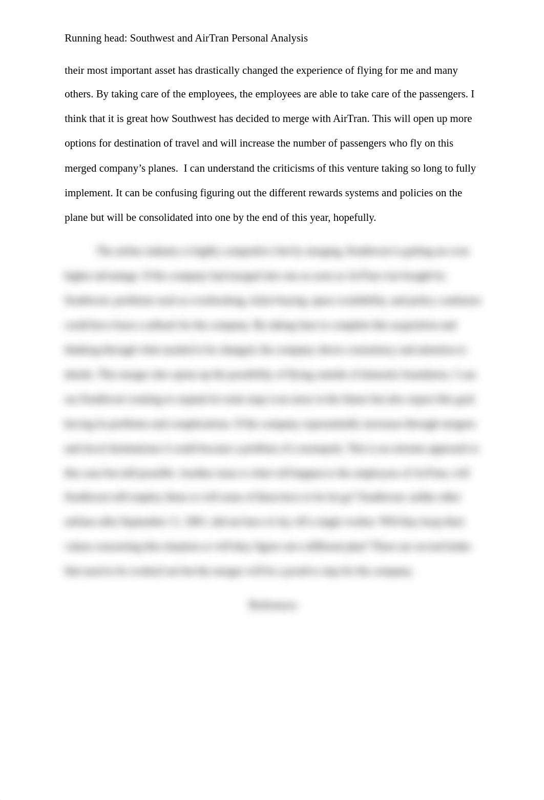 Southwest and AirTran Merger Personal Analysis_drr7rskul52_page2