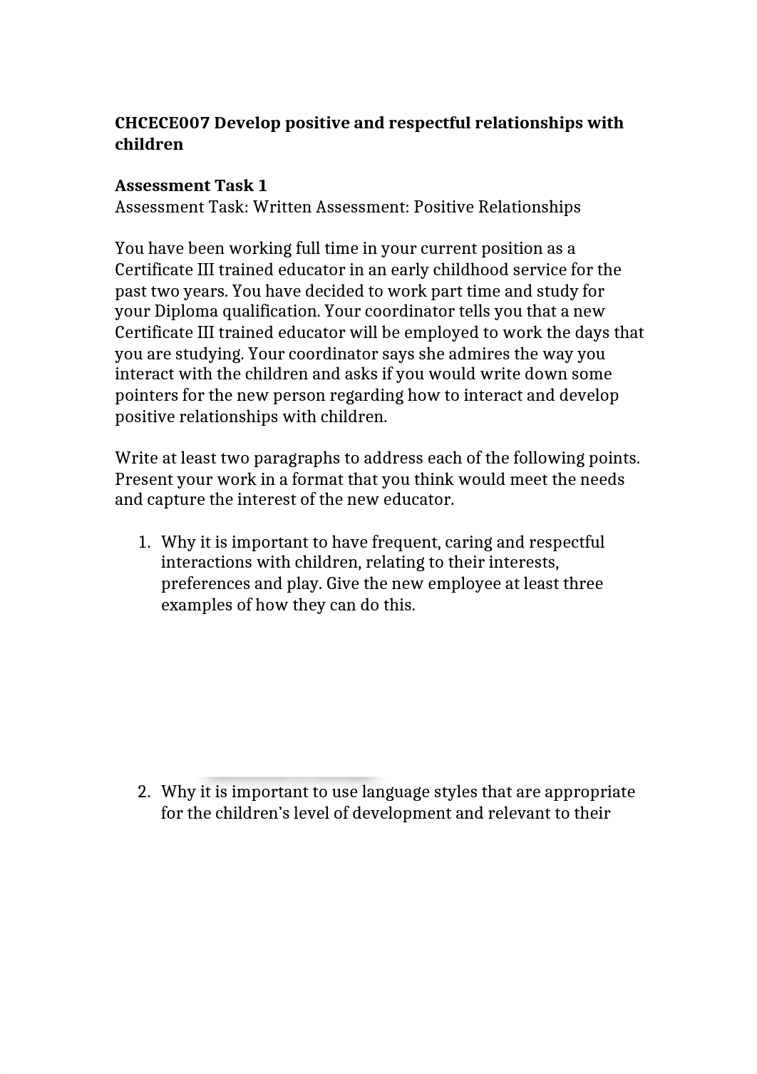 CHCECE007 Assignment.docx_drramq9zs8v_page1