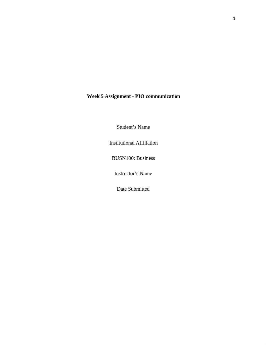 BUSN100- Week 5 Assignment - PIO communication_.docx_drrc0qhxizc_page1