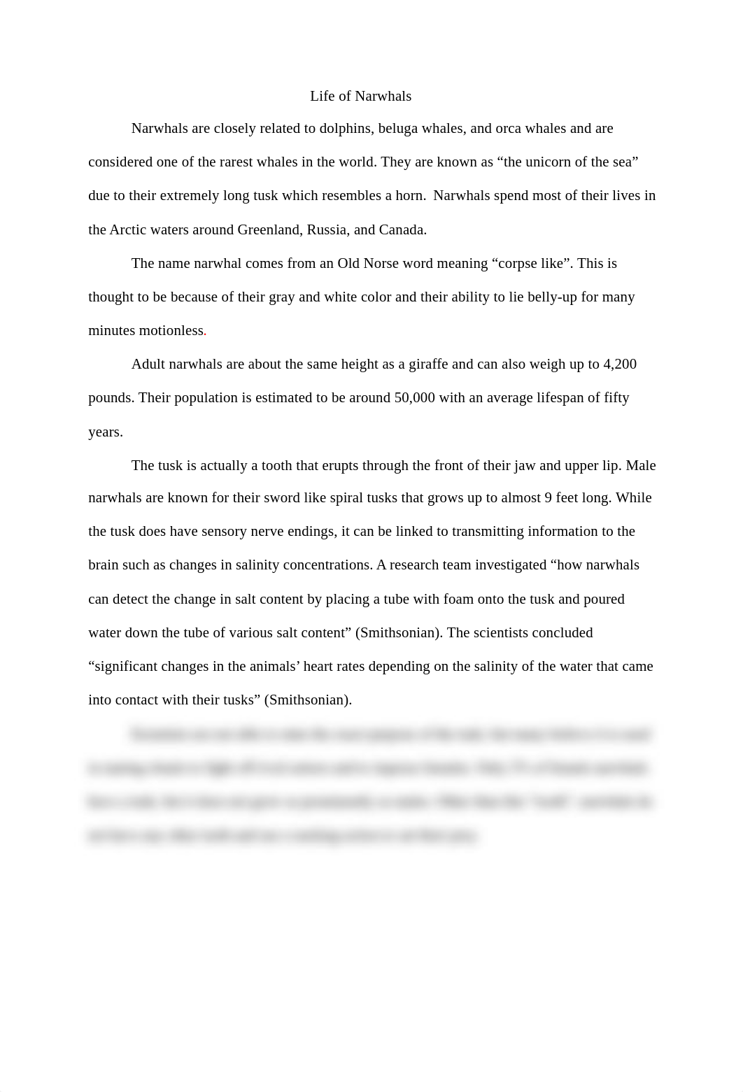 Narwhals-4V-essay-final coursehero.docx_drrgkhi8xku_page1