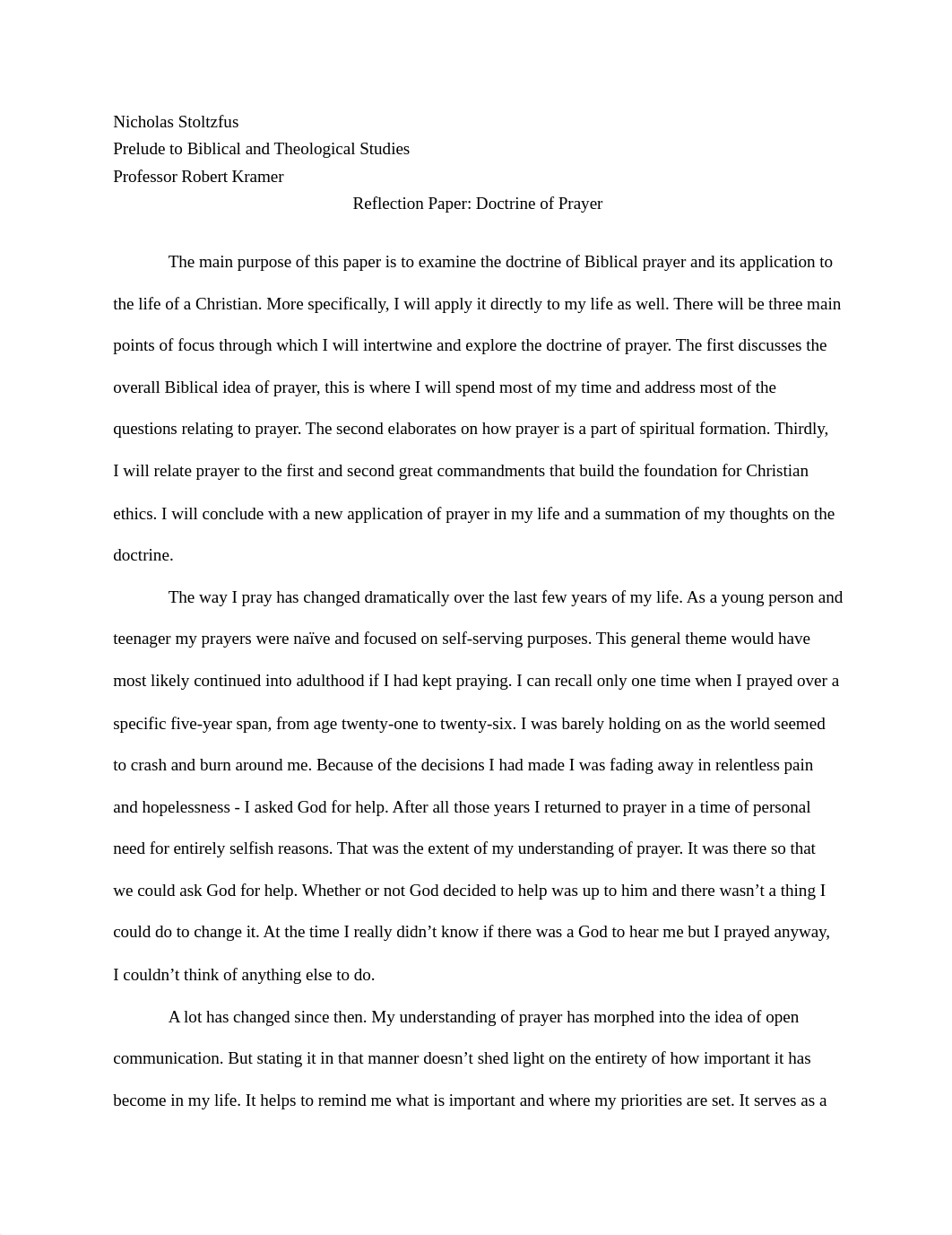 Doctrine of Prayer Paper.docx_drru9fn1flz_page1