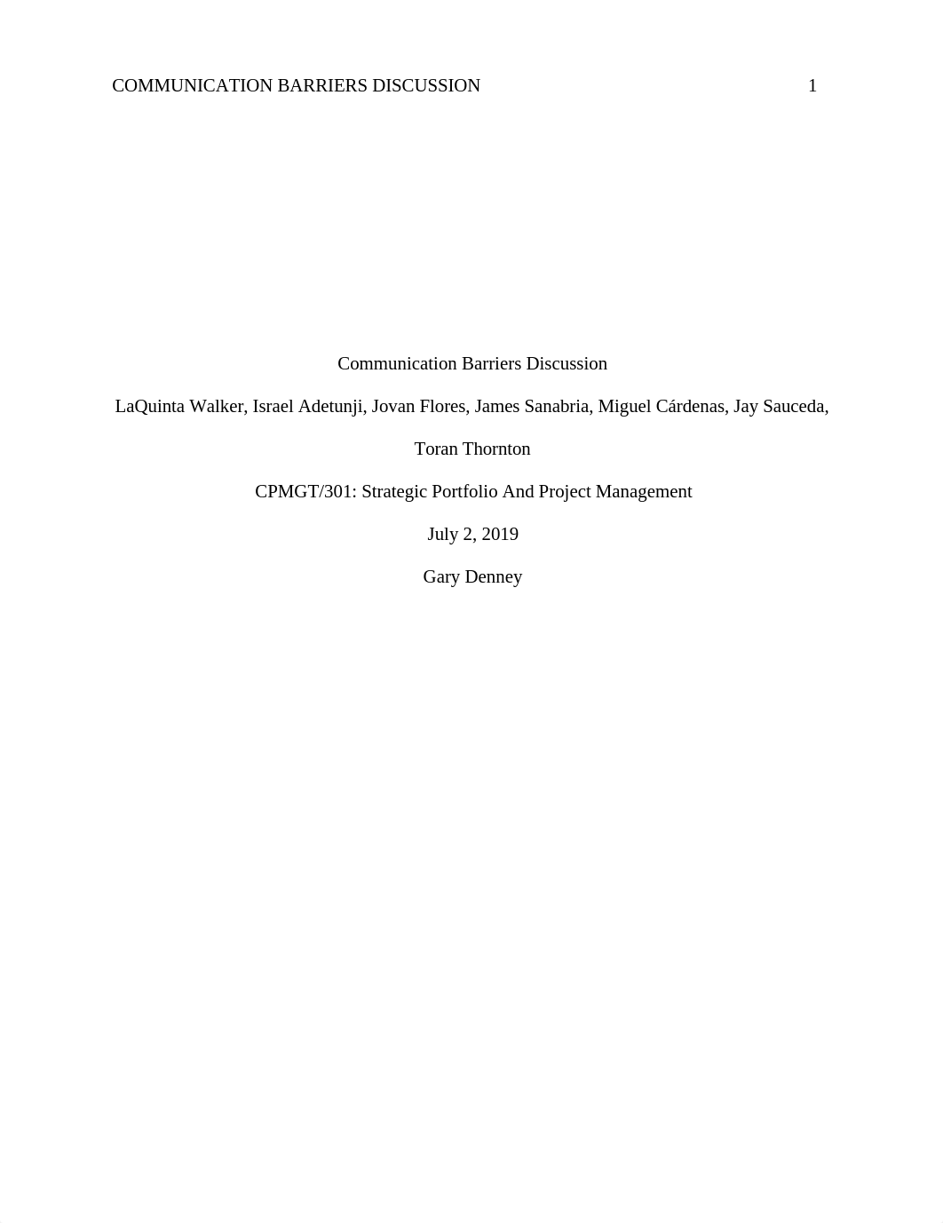 CPMGT:301_W4_Team 4 Assignment_Communication Barriers Discussion_01.docx_drs231hqy6w_page1