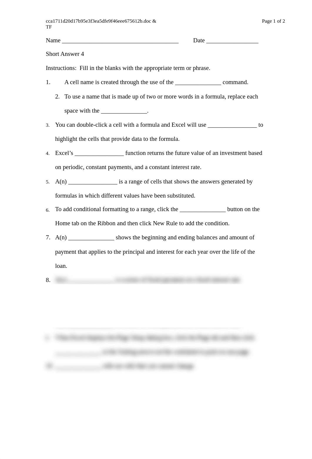 Short Answer &amp; True False 4_drsikt82nb6_page1