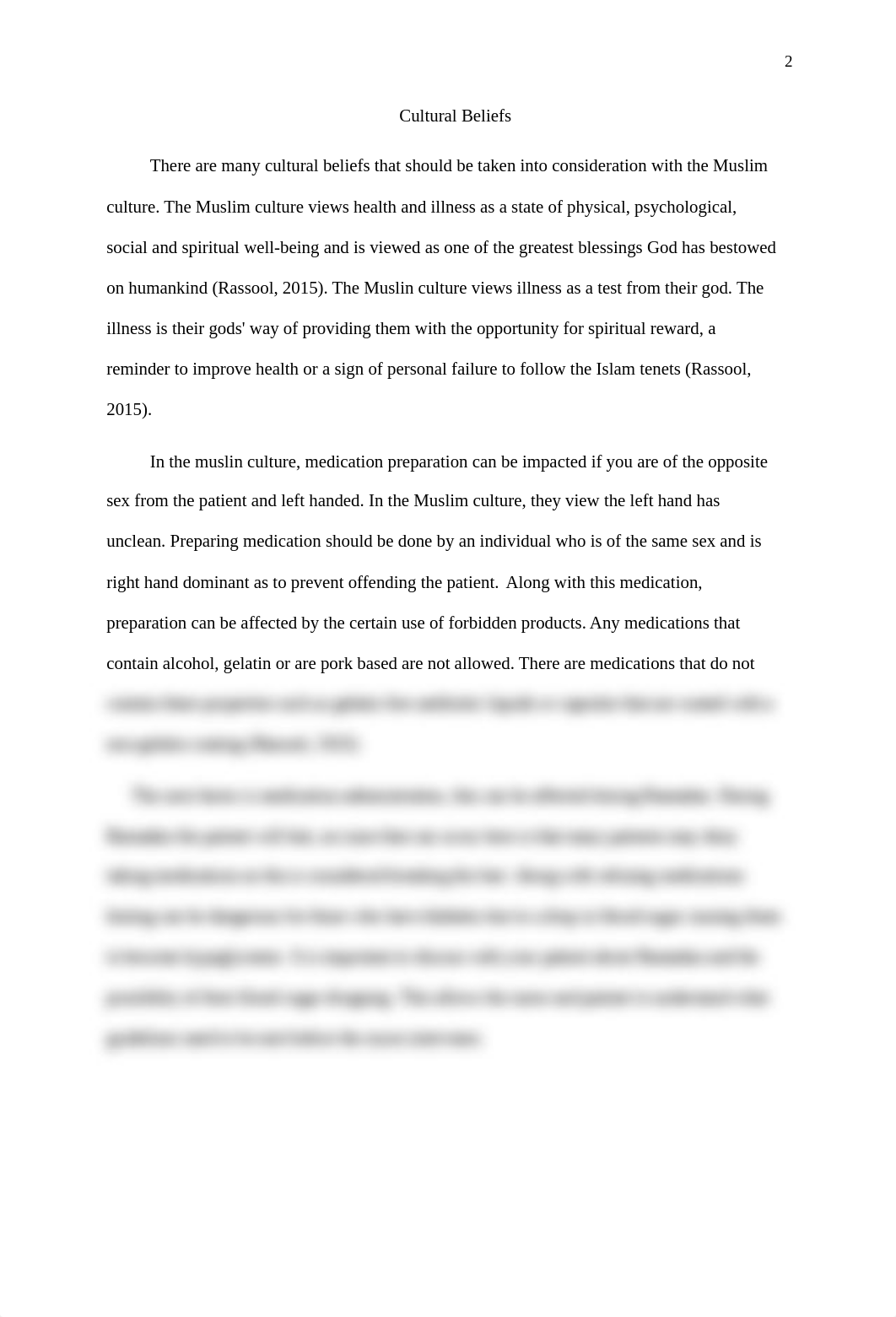 Running Head: CULTURAL BELIEFS
1
Cultural Beliefs
2
Cultural Beliefs
T_drsp7sfh3nt_page2