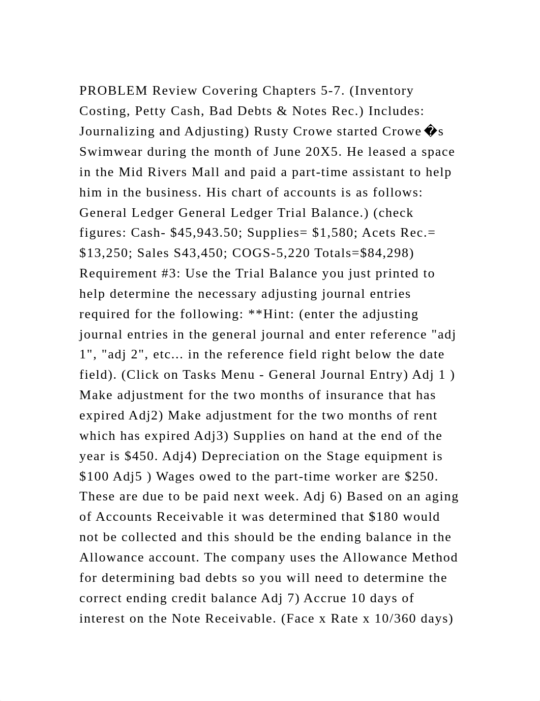 PROBLEM Review Covering Chapters 5-7. (Inventory Costing, Petty Cash.docx_drsrmly7mkl_page2