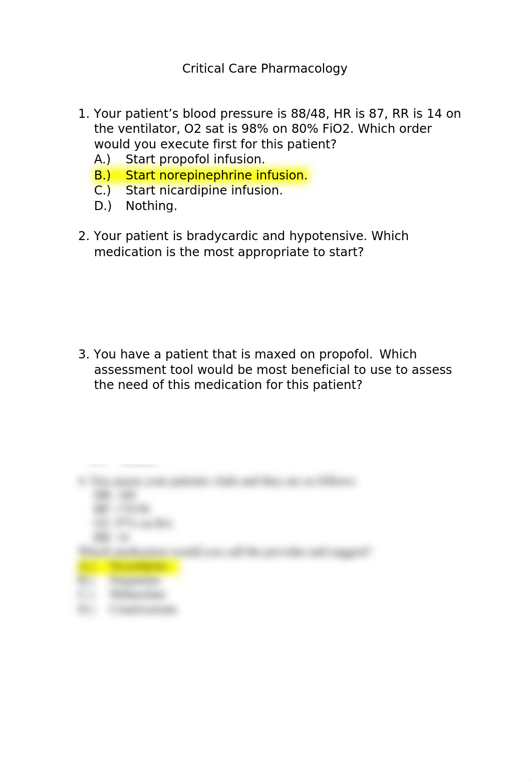 Critical Care Pharmacology questions.docx_drsrtg4mg3f_page1