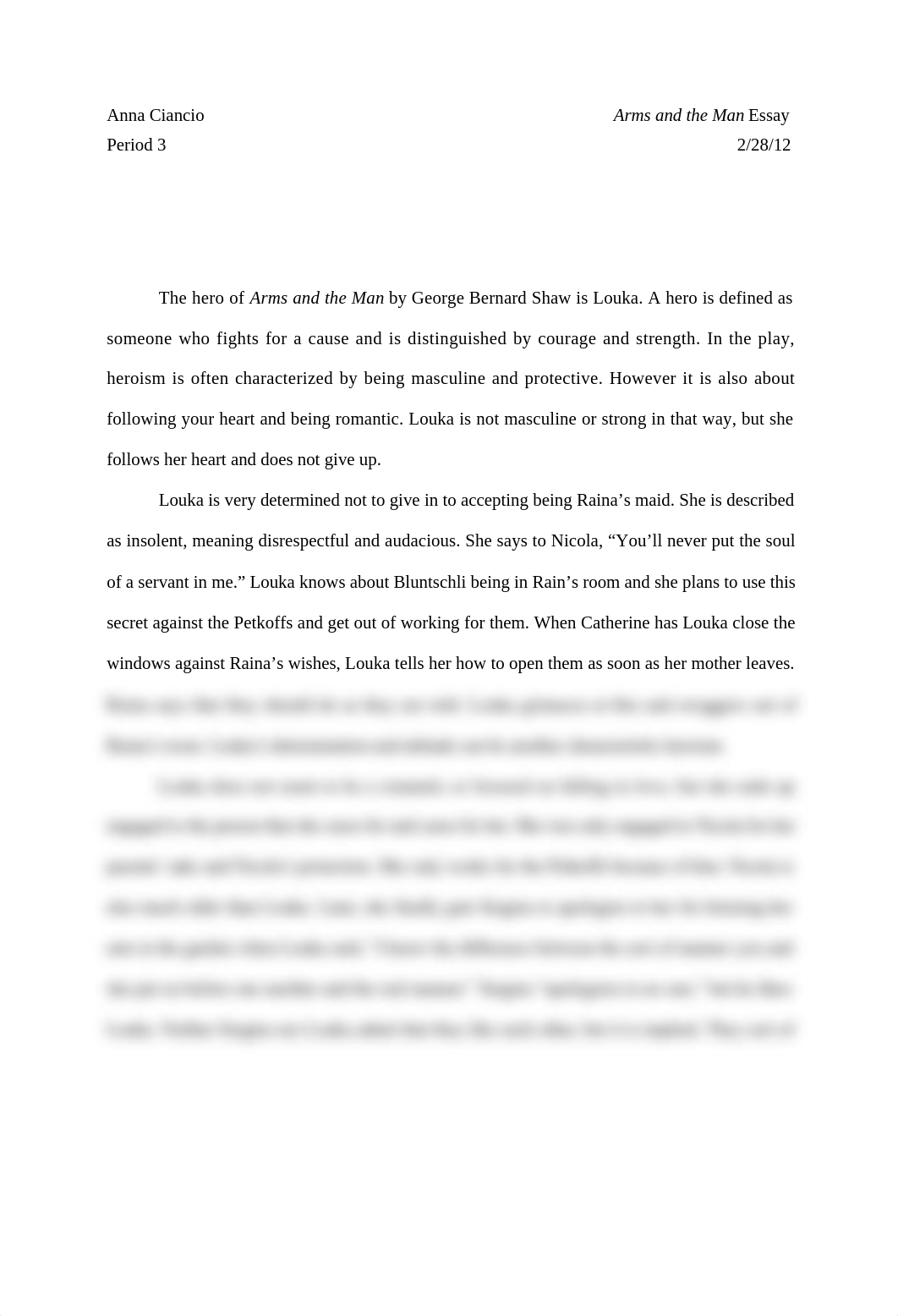 Arms and the Man Essay_drstjujttpd_page1