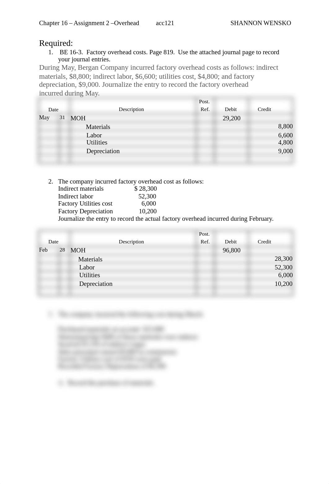 Chapter 16 - Assignment 2 -Overhead SHANNON WENSKO.docx_drsx76m5h7d_page1