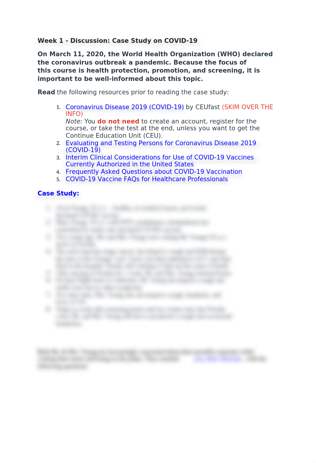 Week 1 - Discussion- Case Study on COVID-19 .docx_drt44hnk4m1_page1