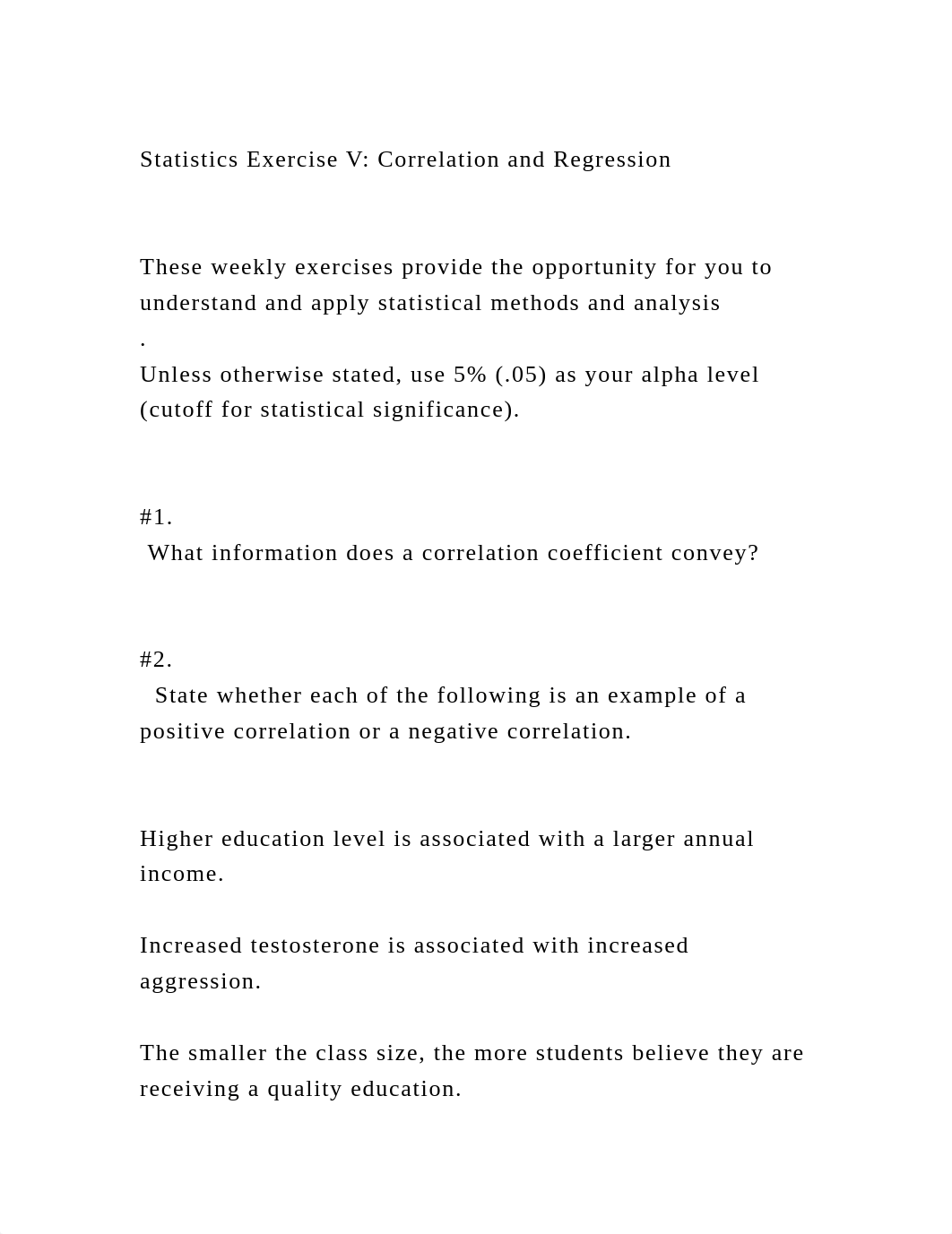 Statistics Exercise V Correlation and RegressionThese weekly .docx_drt6h8u61ff_page2