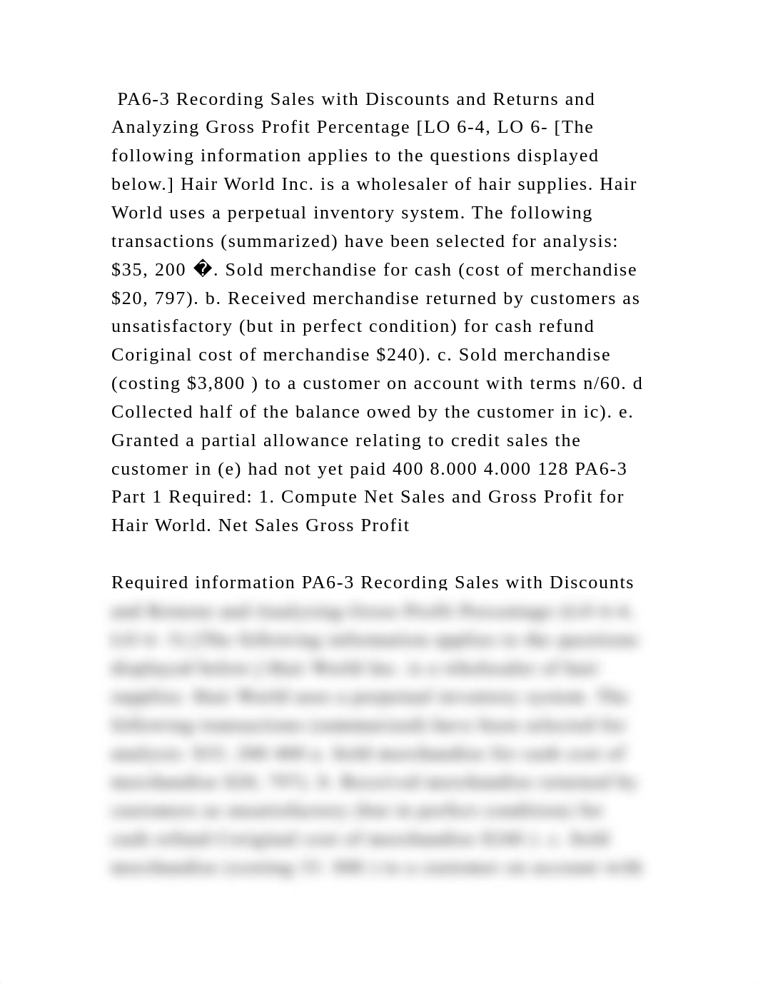 PA6-3 Recording Sales with Discounts and Returns and Analyzing Gross .docx_drt9fzah1v5_page2