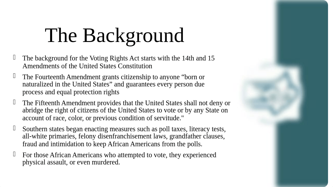 Policy Analysis of the Voting Rights Act Final Power Point (2) (1).pptx_drteyxwlst6_page3