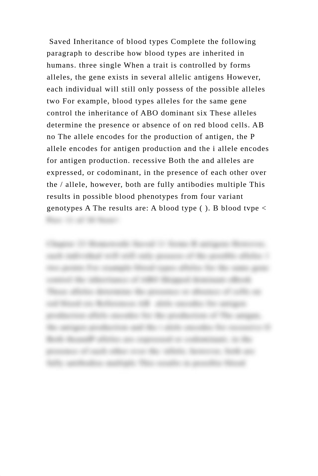 Saved Inheritance of blood types Complete the following paragraph to .docx_drtmj2llseq_page2