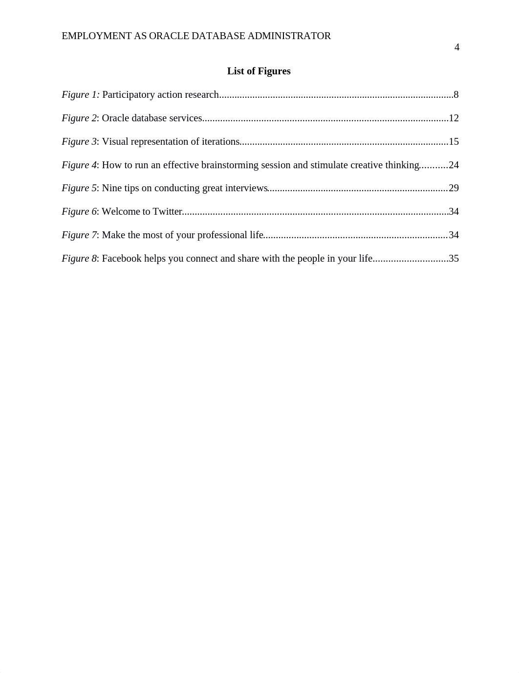 Process of securing employment as oracle database administrator, Action Research_Final Paper_dru337fv2bw_page4