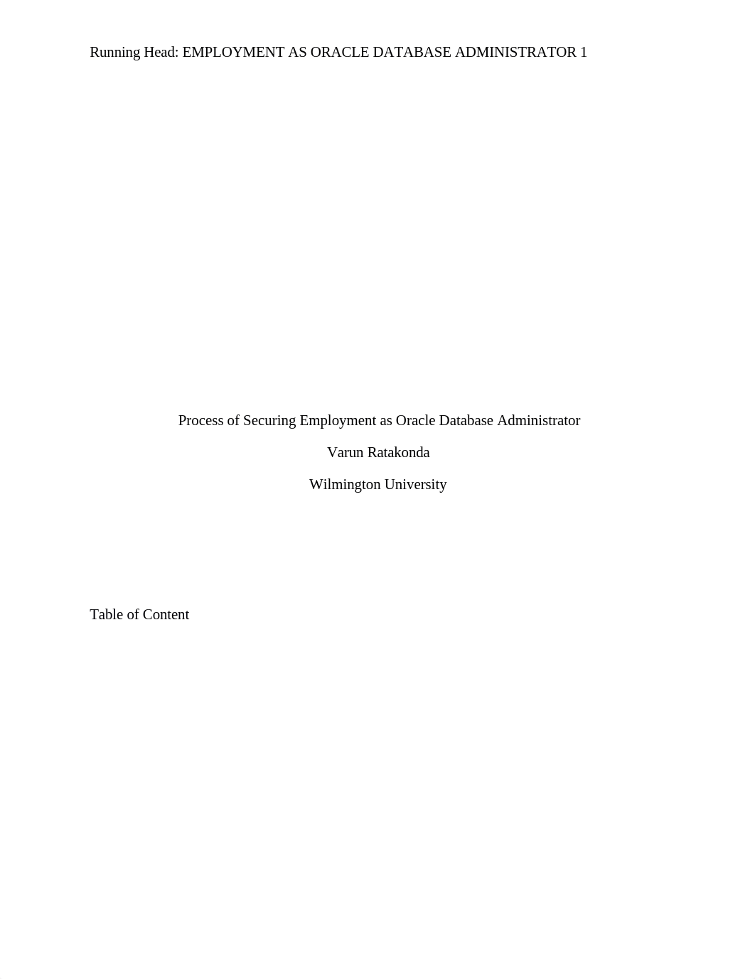 Process of securing employment as oracle database administrator, Action Research_Final Paper_dru337fv2bw_page1