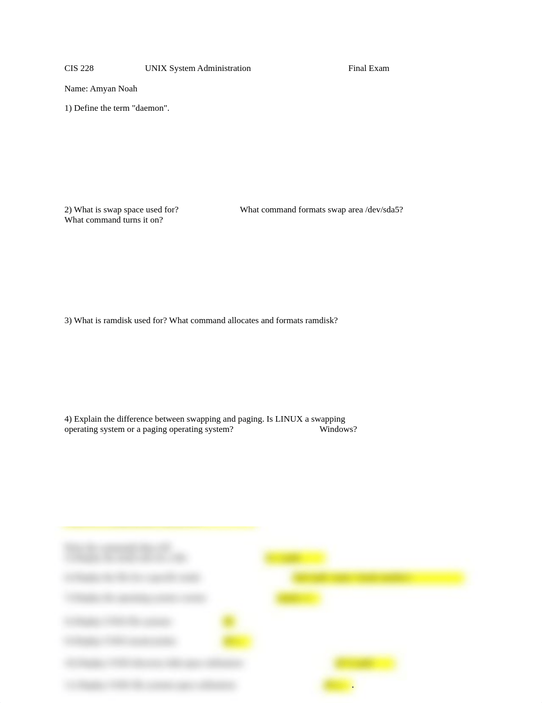 CIS 228 UNIX System Administration Final Exam-Amyan Noah.docx_dru7kcs4koq_page1