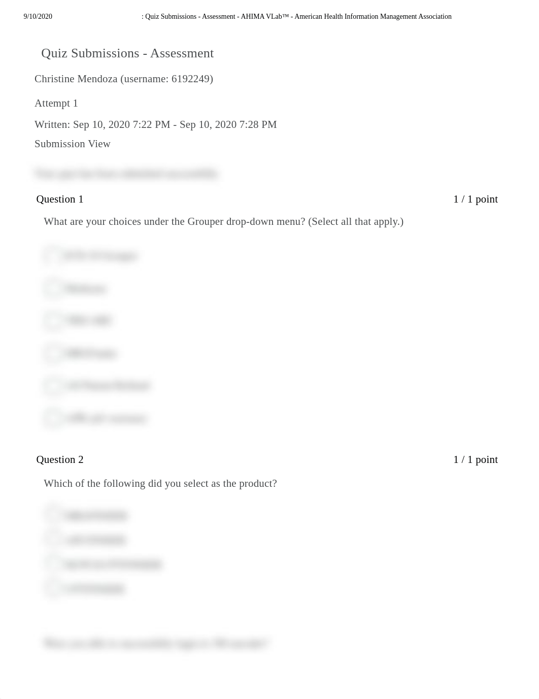 1_ Quiz Submissions - Assessment - AHIMA VLab™ - American Health Information Management Association._drucyozwh2e_page1