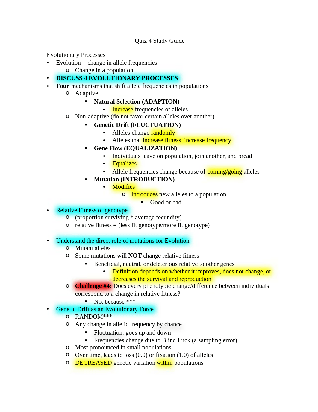 Bio 110 Quiz 4 study guide (1)_druj2wl6045_page1