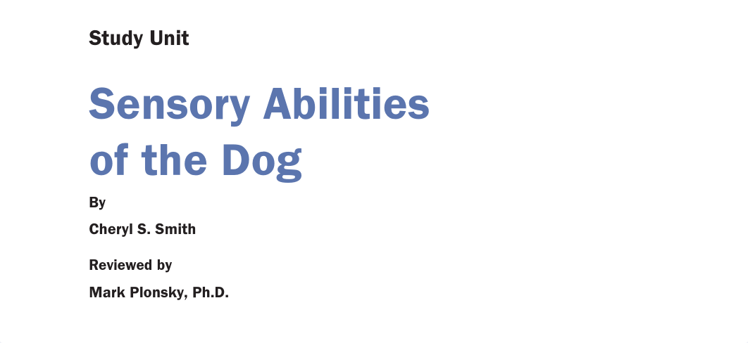 Study Unit Sensory Abilities of the Dog_drun3e2ou04_page1