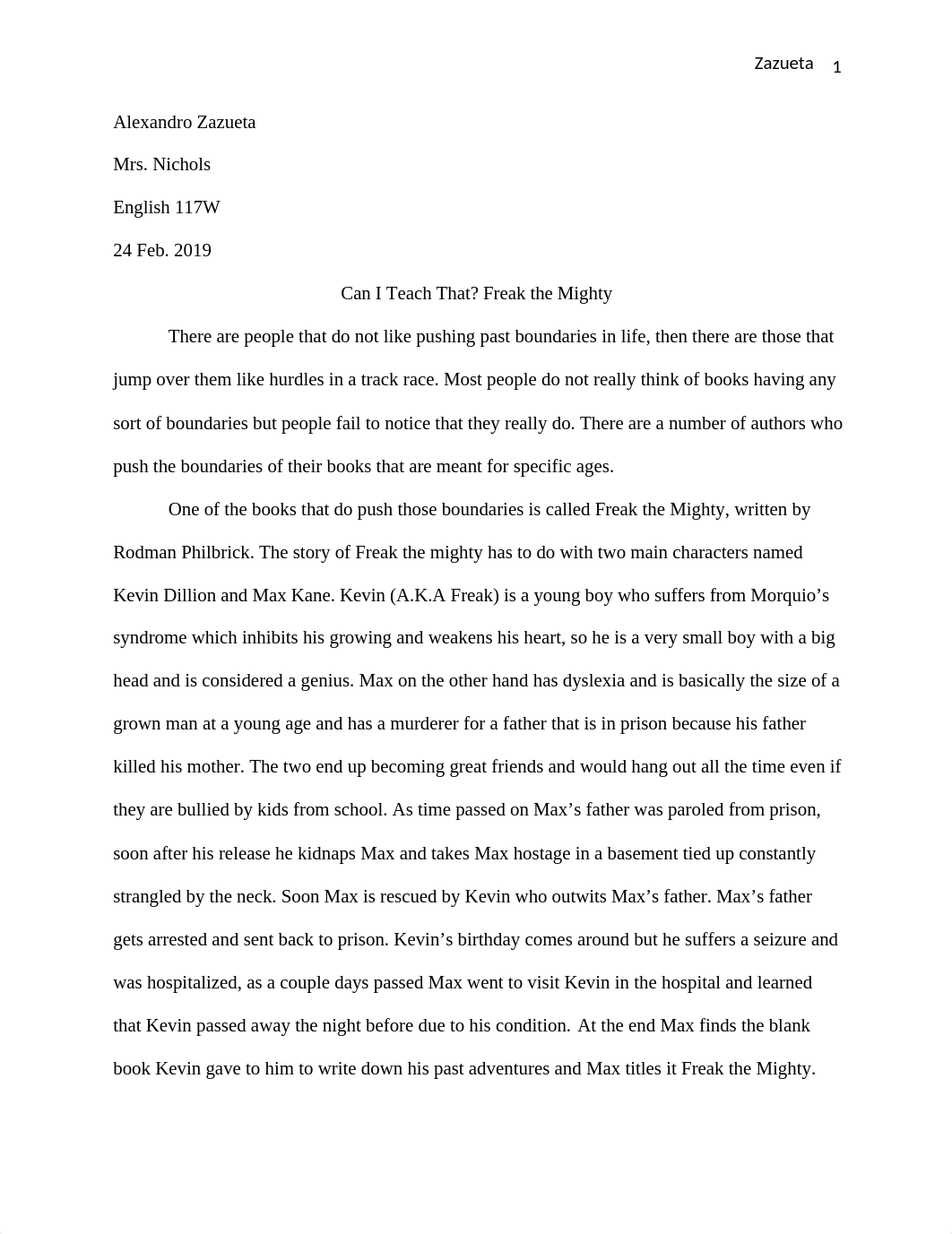 Freak the Mighty Essay.docx_drupesncd4b_page1