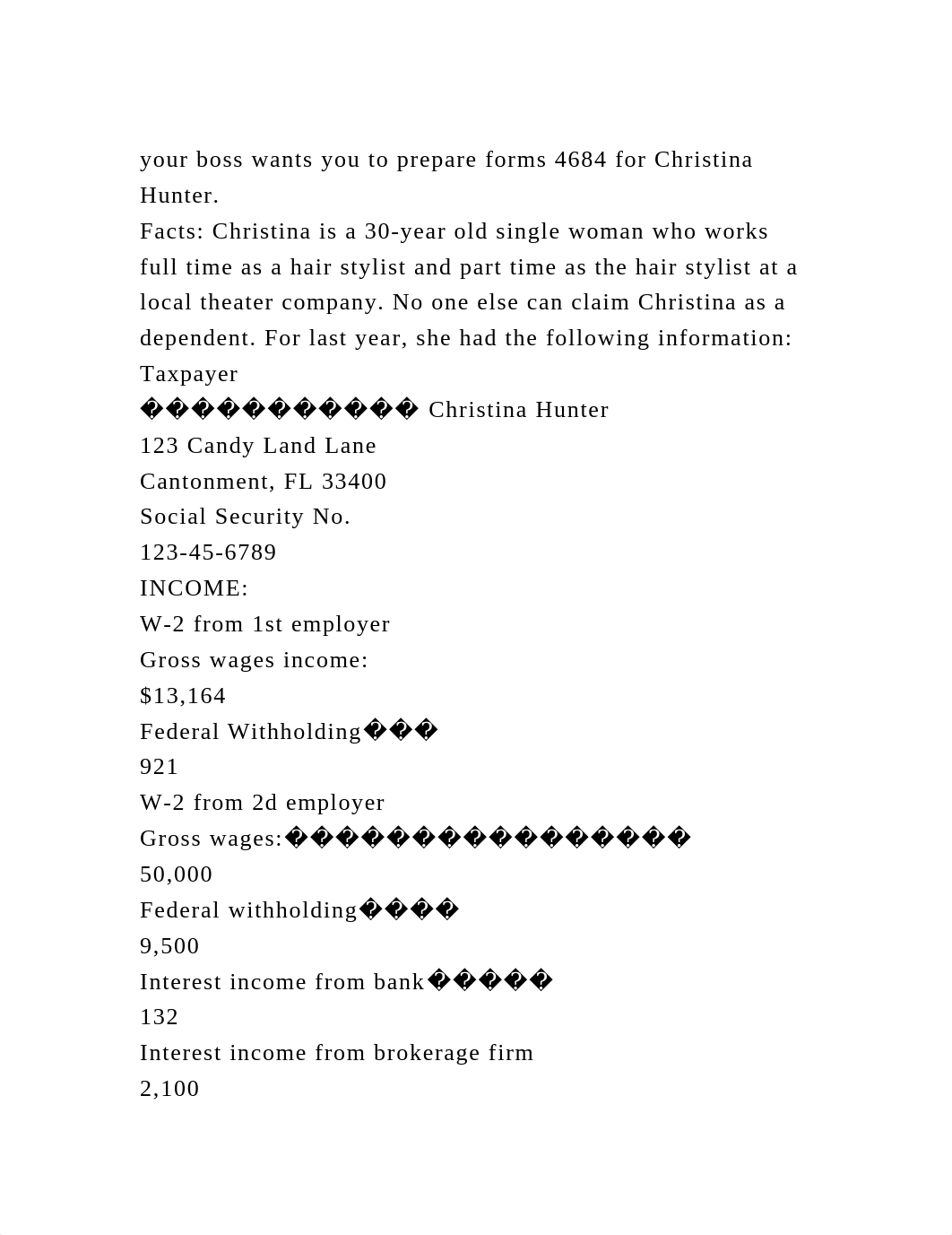your boss wants you to prepare forms 4684 for Christina Hunter.Fac.docx_druvtlrs4o9_page2