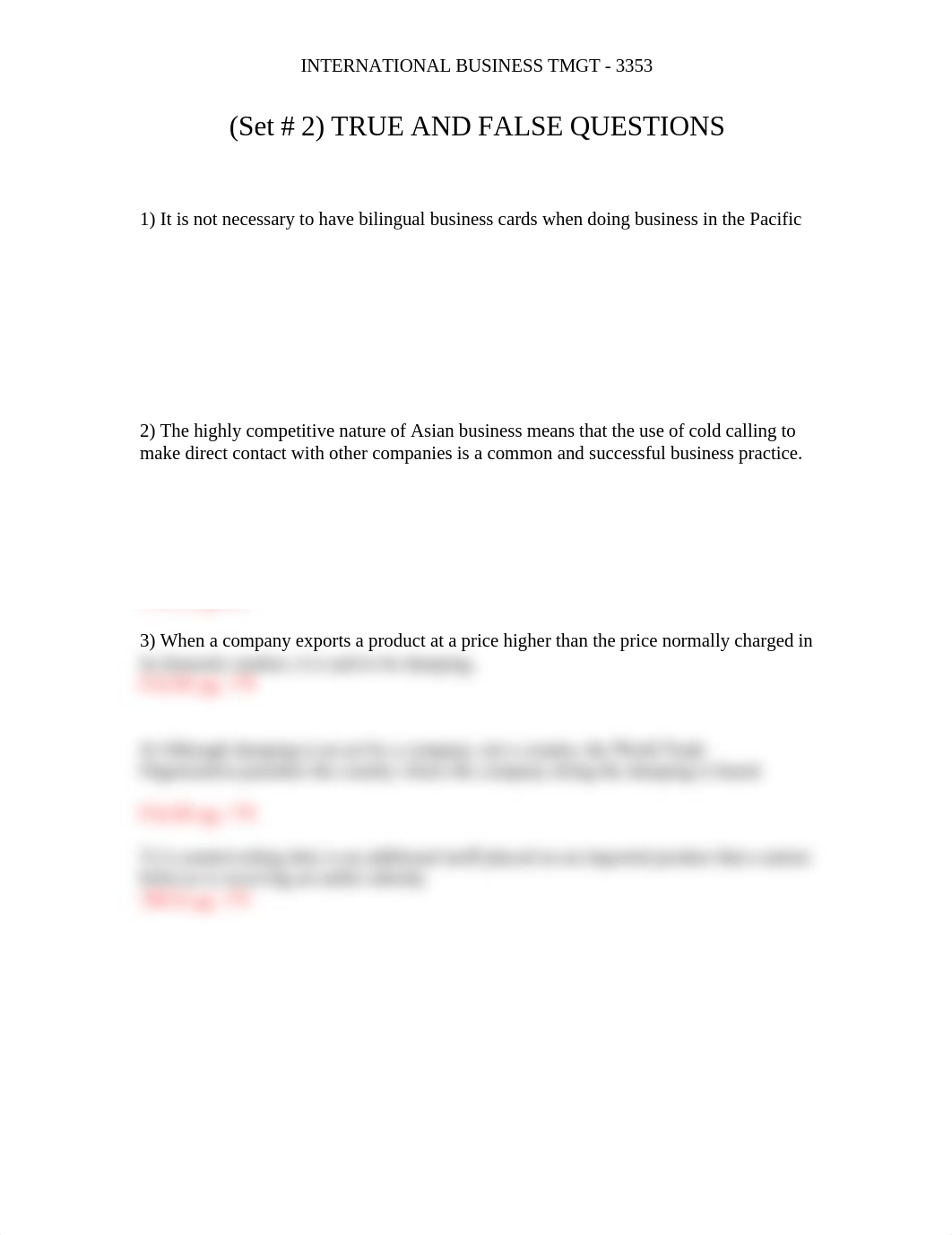 TRUE AND FALSE QUESTIONS- SET #2 3353_druyuxi7148_page1